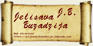Jelisava Buzadžija vizit kartica